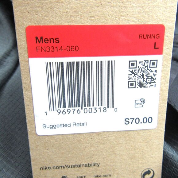 Nike Stride 7" Trail Running Shorts Mens Size Large Black NEW - Picture 13 of 14